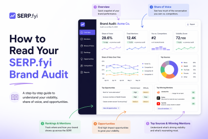 How to Read Your SERP.fyi Brand Audit