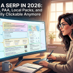 Reading a SERP in 2026: AI Overviews, PAA, Local Packs, and What's Actually Clickable Anymore