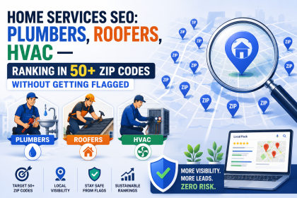 Home Services SEO Plumbers, Roofers, HVAC Ranking in 50+ ZIP Codes Without Getting Flagged